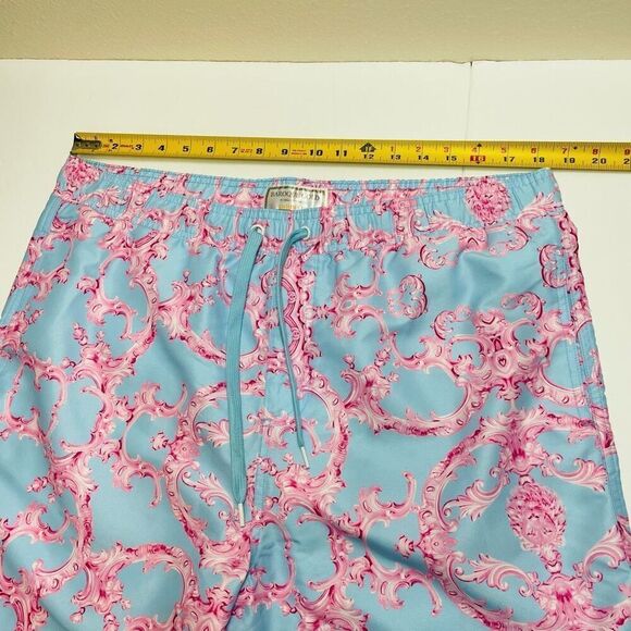 Baroque Gold Men’s Swim Trunks Blue and Pink Size XL - Picture 4 of 11